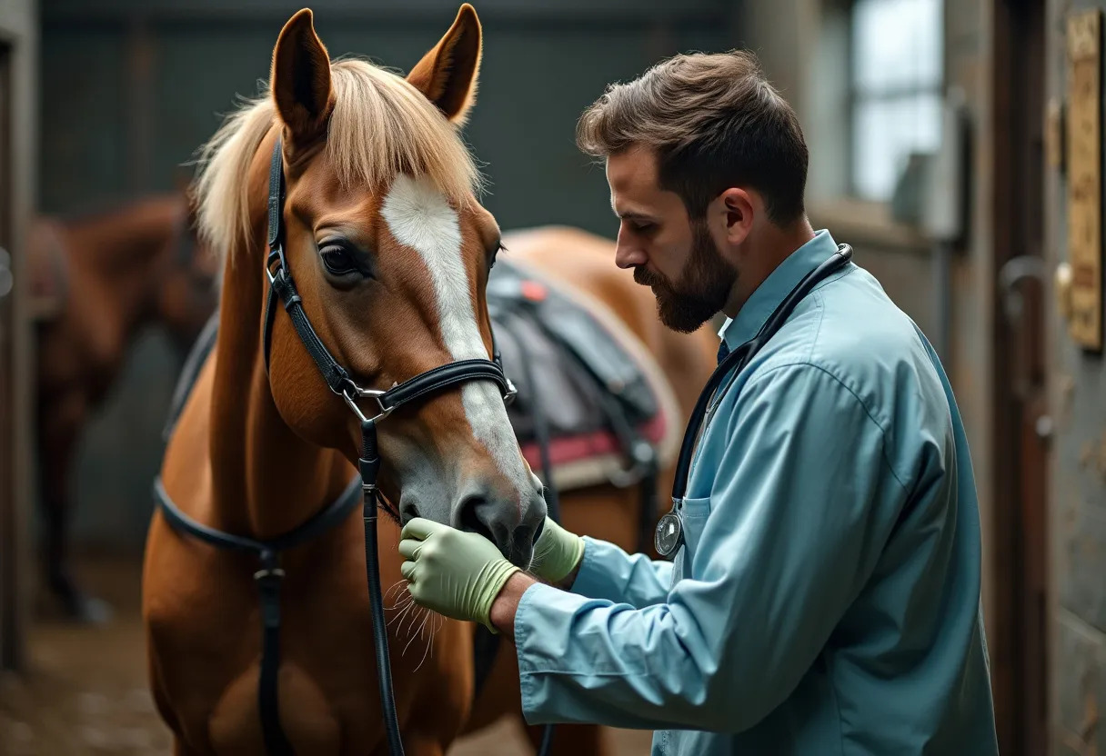 cheval  vétérinaire